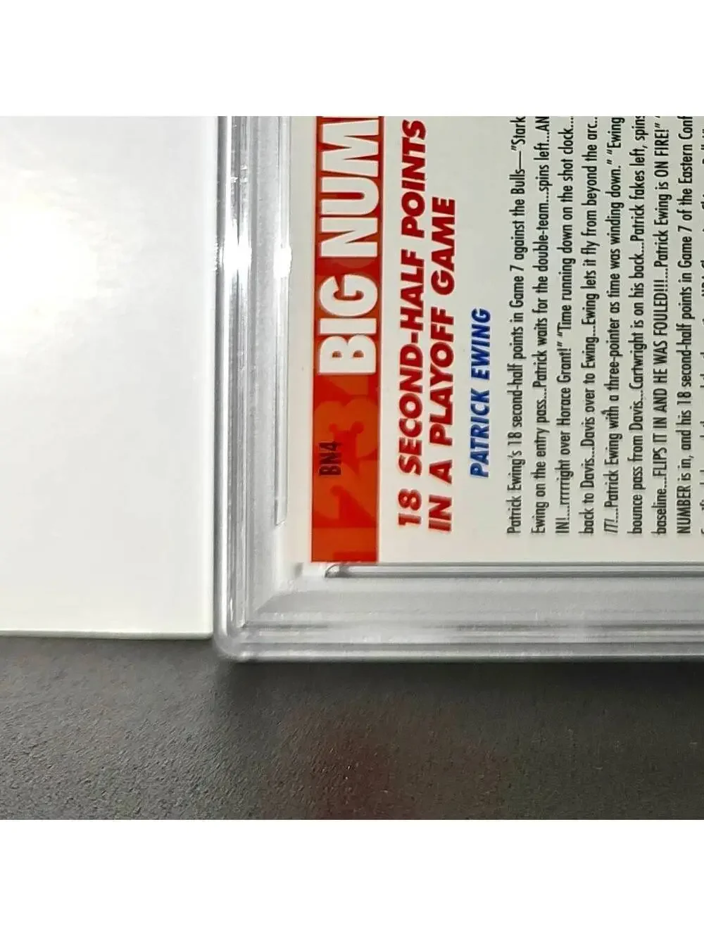 Patrick Ewing 1994 NBA Hoops Big Numbers #BN4 Rainbow PSA 8 NM-MT